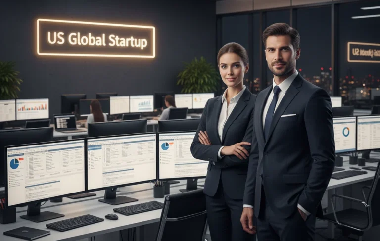 Professional team at US Global Startup working on business formation, compliance, payroll and virtual assistance